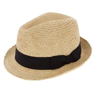 Chapeau trilby Santa Giulia Paille Raffia Naturel - John Callanan Reference : 2170 | Chapellerie Traclet