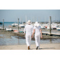 Beige High Protection Neck Cover Hat - Soway