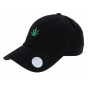 Hemp Cotton Black Strapback Cap - Kbethos
