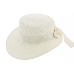 Women's Panama Cap Guiditta White Ribbon