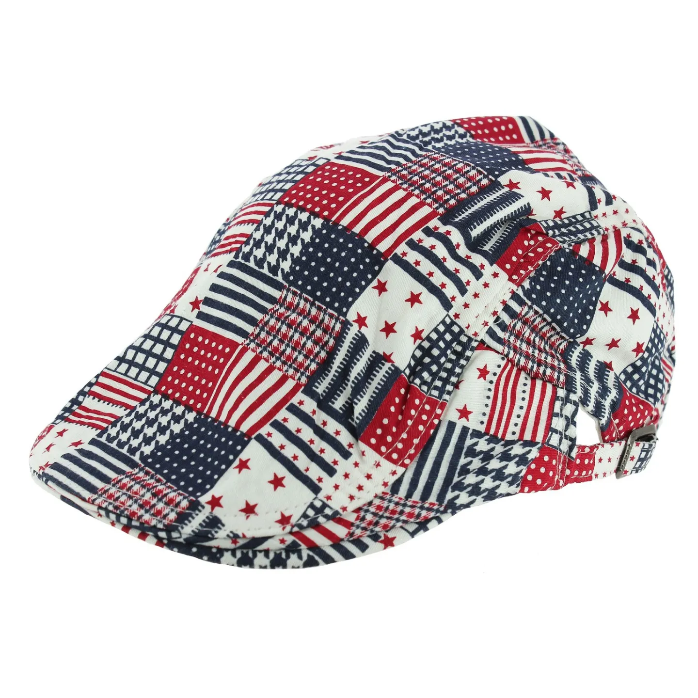 Casquette Réglable Lubbock Patchwork Coton - Aussie Apparel