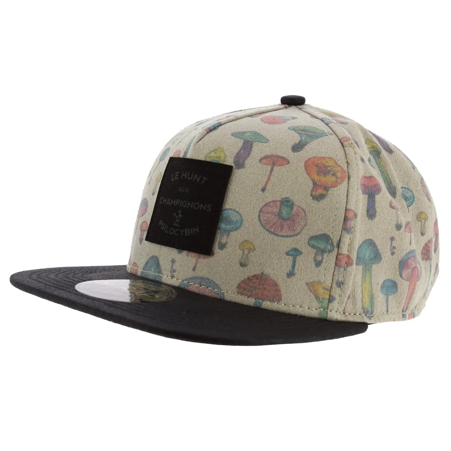 Casquette Strapback Mushroom Illustrated Beige - Official Reference : 1844 | Chapellerie Traclet