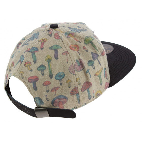 Casquette Strapback Mushroom Illustrated Beige - Official