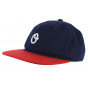 Miles Cotton Strapback Cap Blue & Red - Official