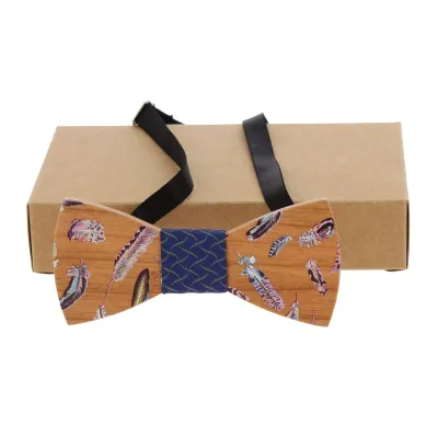 Maple Wood Tongario Bow Tie - Traclet Reference: 1018 | Traclet Hat Shop