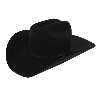 Black Wool Felt Cattleman Cowboy Hat - Stetson Reference: 7596 | Traclet Hat Shop