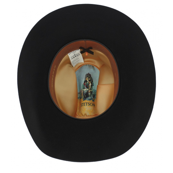 Chapeau Cowboy Cattleman Feutre Laine Noir - Stetson