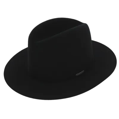 Black Wool Felt Badlands Traveller Hat - Stetson Reference: 7600 | Traclet Hat Shop