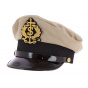 Casquette Marin Capitaine Sydney Coton Beige - Traclet