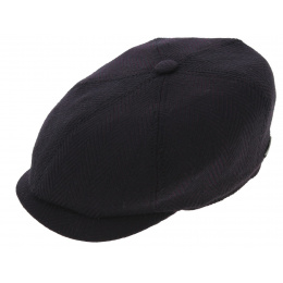Stetson Newington Hatteras Cap Plum Wool