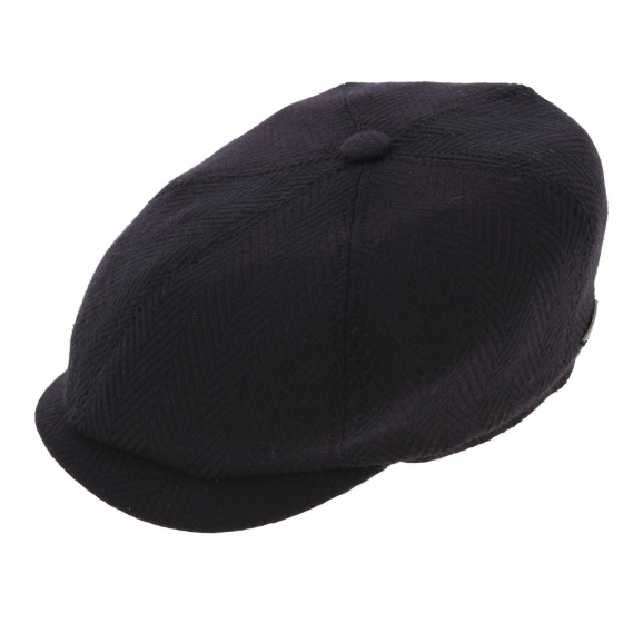 Stetson Newington Hatteras Cap Plum Wool