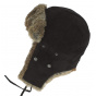 Winterfall Leather & Black Rabbit Trapper Hat - Stetson