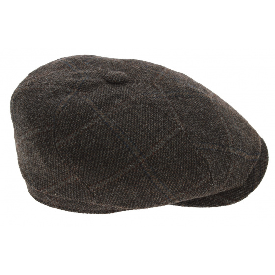 Brown Wool Brooklin Stonehaven Cap - Stetson