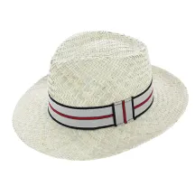 Chapeau fedora - Paille blanchie Ibiza  Reference : 3501 | Chapellerie Traclet