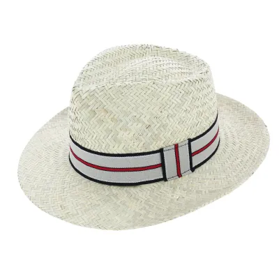 Fedora hat - Ibiza Bleached Straw  Reference: 3501 | Traclet Hat Shop