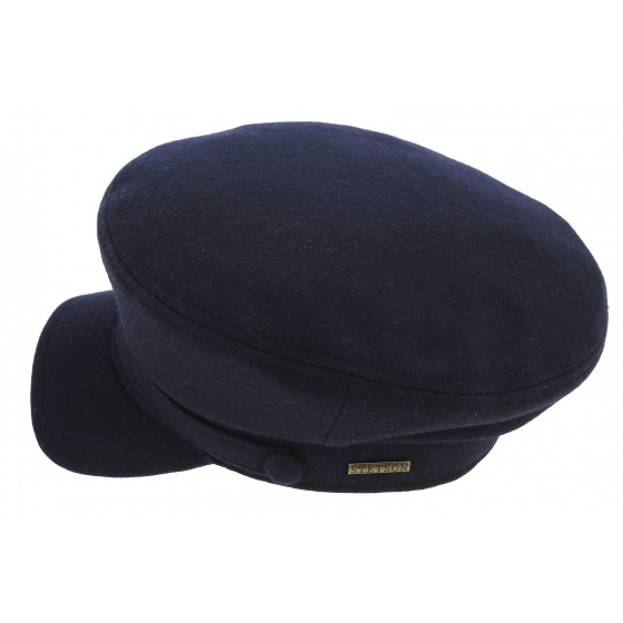 Riders Marine Cap Virgin Wool Navy - Stetson Riders Marine Cap Virgin Wool Navy - Stetson