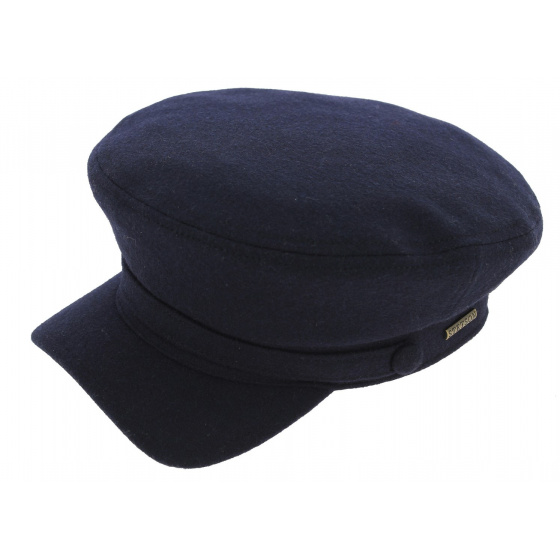 Riders Marine Cap Virgin Wool Navy - Stetson