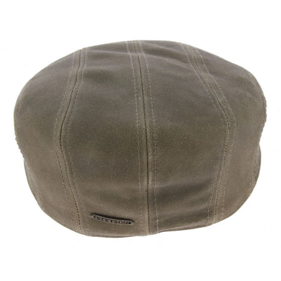 Casquette Plate Fargo Cuir d'Agneau Serpent - Stetson