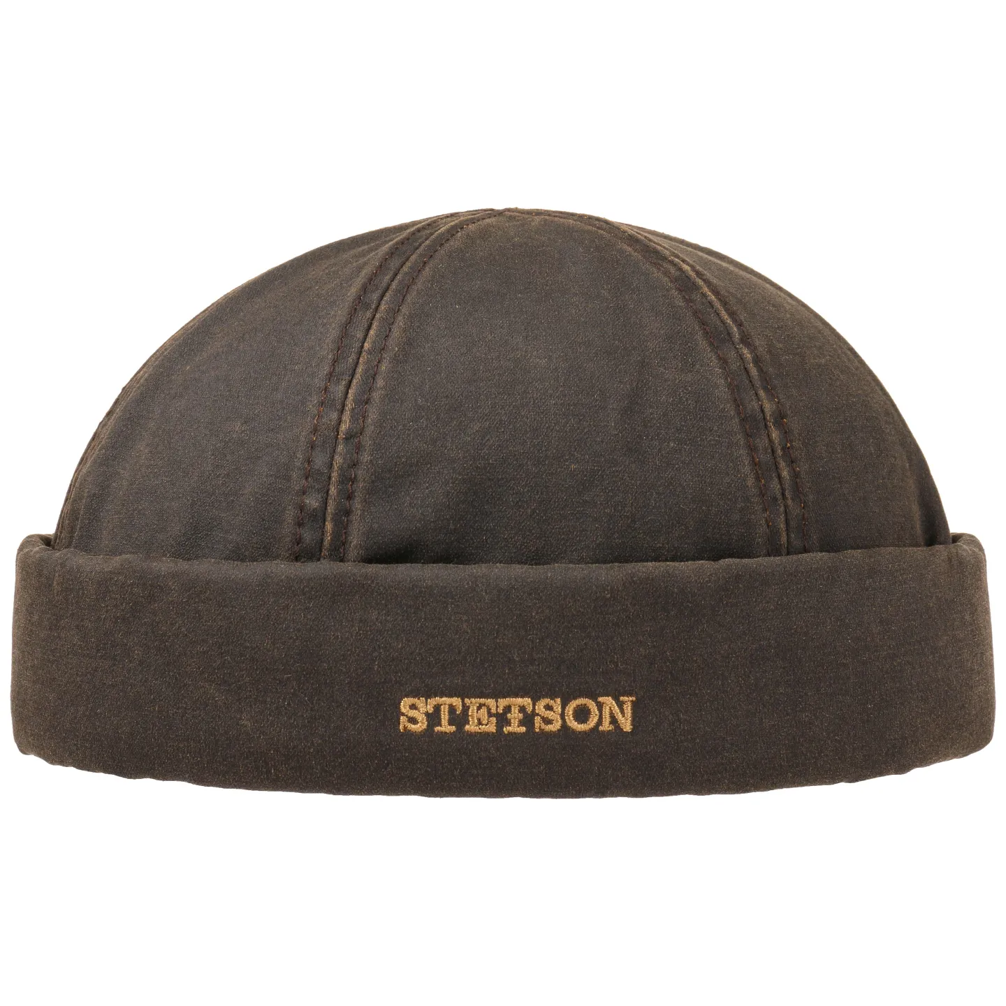 Quimper Docker Beanie Brown Cotton - Stetson Reference: 7609 | Traclet Hat Shop