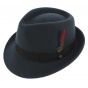 Stetson - Oyarasa Trilby Hat Anthracite Wool Felt