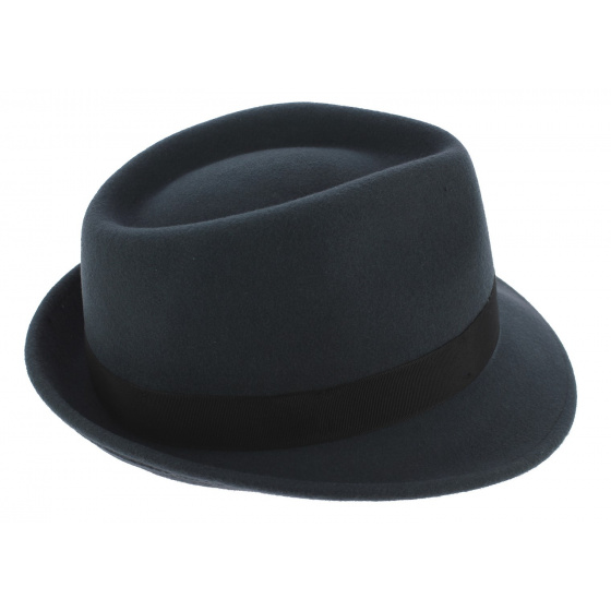Stetson - Oyarasa Trilby Hat Anthracite Wool Felt