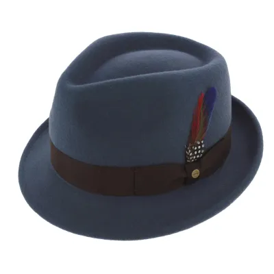 Richmond Trilby Wool Felt Hat Blue - Stetson Reference: 2692 | Traclet Hat Shop