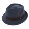 Chapeau Trilby Richmond Feutre Laine Bleu - Stetson Reference : 2692 | Chapellerie Traclet