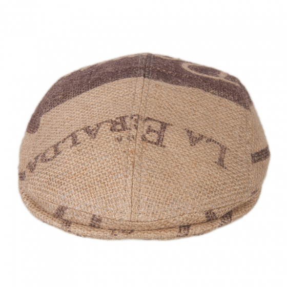 Beige Grappa Flat Cap Burlap - ReHats Beige Grappa Flat Cap Burlap - ReHats
