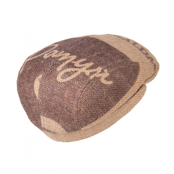 Beige Grappa Flat Cap Burlap - ReHats Beige Grappa Flat Cap Burlap - ReHats
