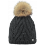 Serenity Grey Pom Pom Beanie - Barts