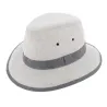 Chapeau Safari Manyara Lin Gris - Crambes Reference : 7621 | Chapellerie Traclet