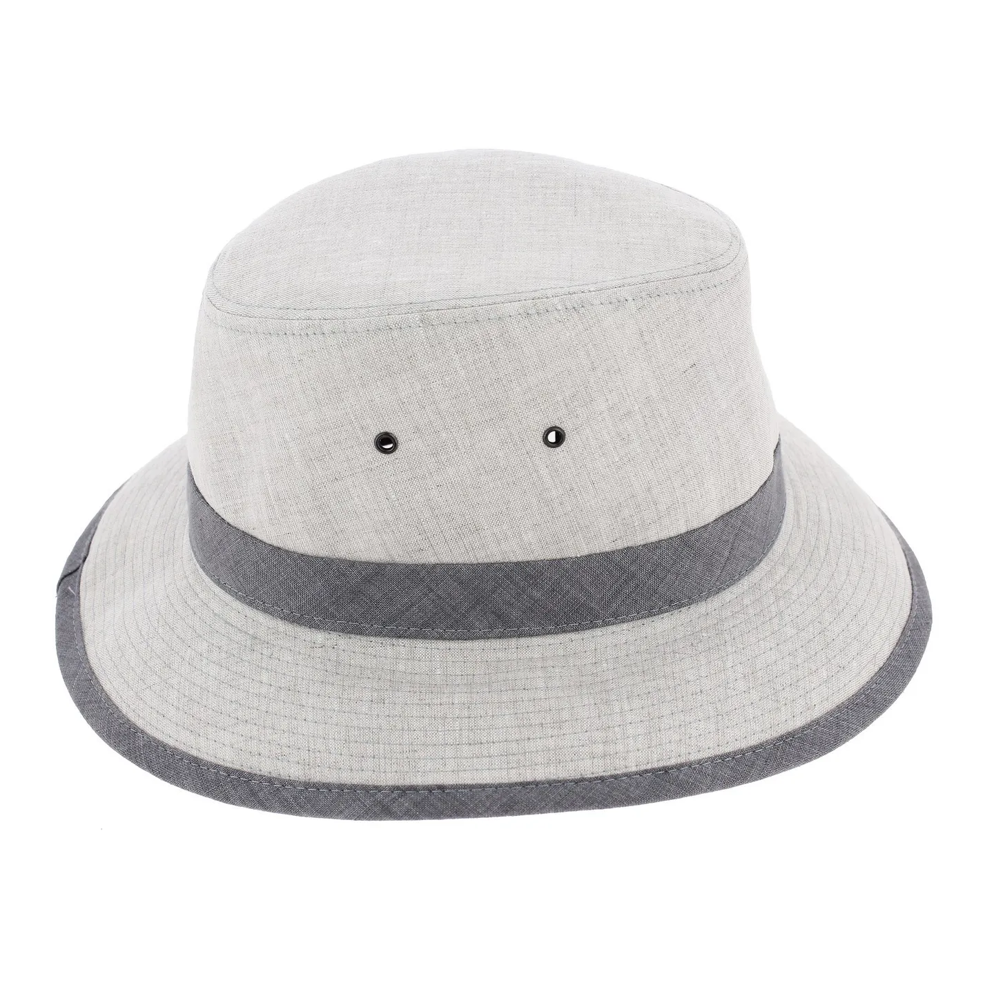 Chapeau Safari Manyara Lin Gris - Crambes Reference : 7621 | Chapellerie Traclet