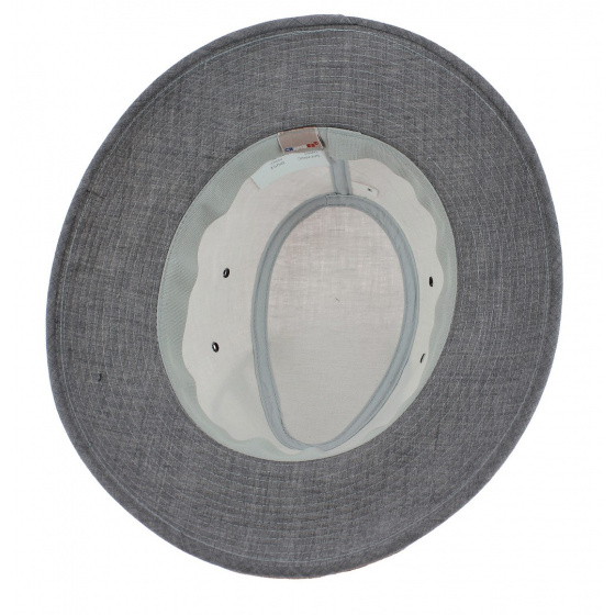 Manyara Safari Hat Gray Linen - Crambes