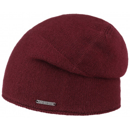 Stetson Beanie - Villas Cashmere Burgundy