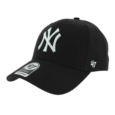 Black NY Yankees Snapback Cap - 47 Brand Reference: 430 | Traclet Hat Shop