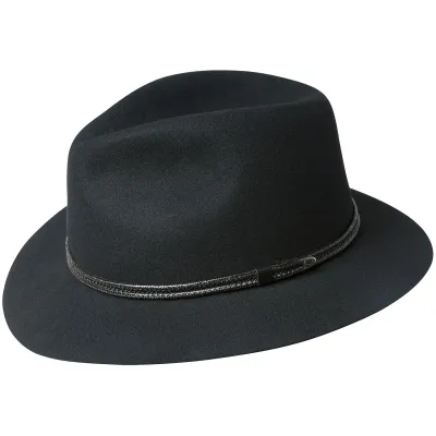 chapeau  feutre noir meren bailey Reference : 1923 | Chapellerie Traclet
