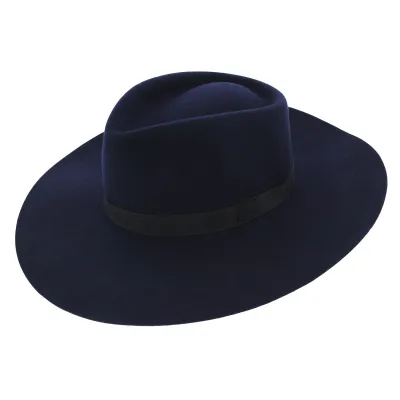 Navy wide brim hat - buy large size hat Reference: 7619 | Traclet Hat Shop