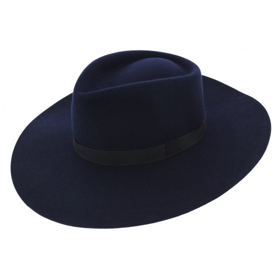 Navy Wide Brim Hat