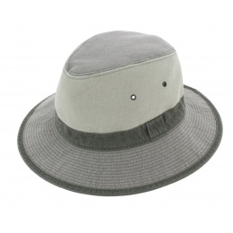 Grey Cotton Safari Lewa Hat UPF 50+ - Crambes
