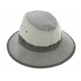 Grey Cotton Safari Lewa Hat UPF 50+ - Crambes