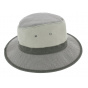Gray Cotton Safari Lewa Hat UPF 50+ - Crambes