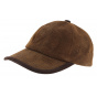 DeeWhy Leather Baseball Cap Brown - Aussie Apparel