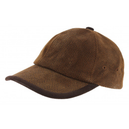 DeeWhy Leather Baseball Cap Brown - Aussie Apparel