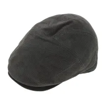 Casquette Plate Princeton Cuir Anthracite - Aussie Apparel Reference : 7040 | Chapellerie Traclet