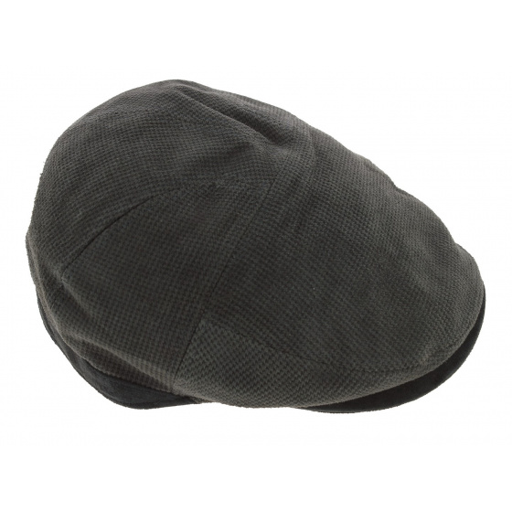 Casquette Plate Princeton Cuir Anthracite - Aussie Apparel