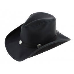Cyclone Western Hat Black Leather - Head'n Home