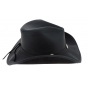 Cyclone Western Hat Black Leather - Head'n Home