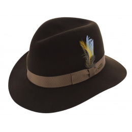 Chapeau Traveller Roswell Feutre Laine Marron - Stetson