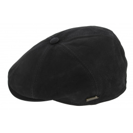 Hatteras Minco Black Leather Cap - Hatland