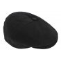 Hatteras Minco Black Leather Cap - Hatland